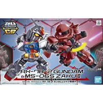 Gundam Bd* -1800 Sd Gundam Cross Silhouette Rx-78-2 & Ms-06S Zaku Ii  