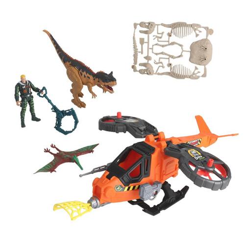 Dino Valley Steel Hawk Rescue Playset