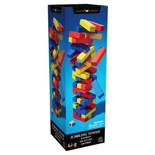 Cardinal Games Classic Rainbow Jumbling Tower