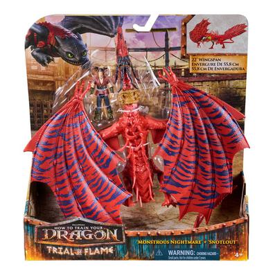 How to Train Your Dragon Viking and Dragon Figure - Nightmare & Snotlout