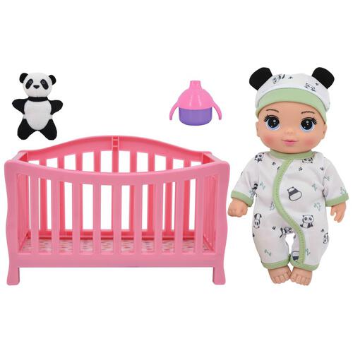 New Adventures Magic Nursery Doll In Crib 8-Inch Doll
