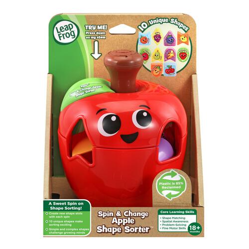 LeapFrog Spin & Change Apple Shape Sorter
