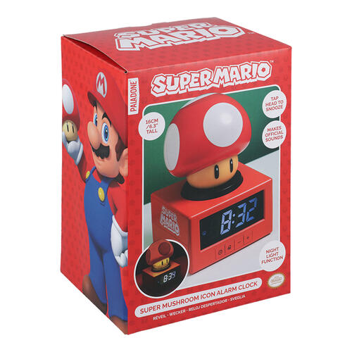 Paladone Super Mario Super Mushroom Icon Alarm Clock