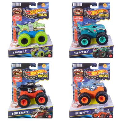 Hot Wheels Monster Truck 1:64Th Attack Pack - Assorted