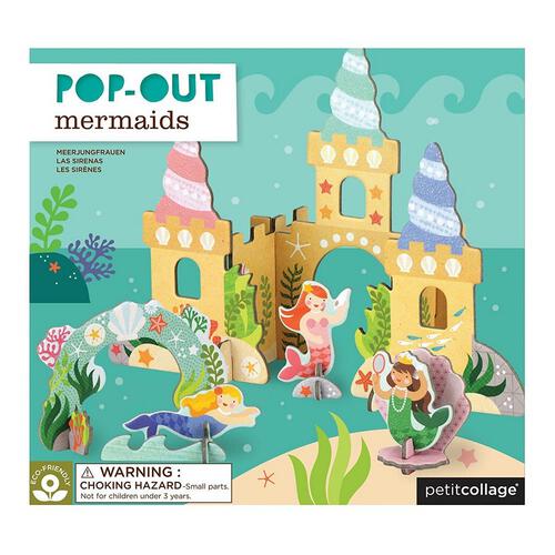 Petit Collage Pop Out Mermaid Castle