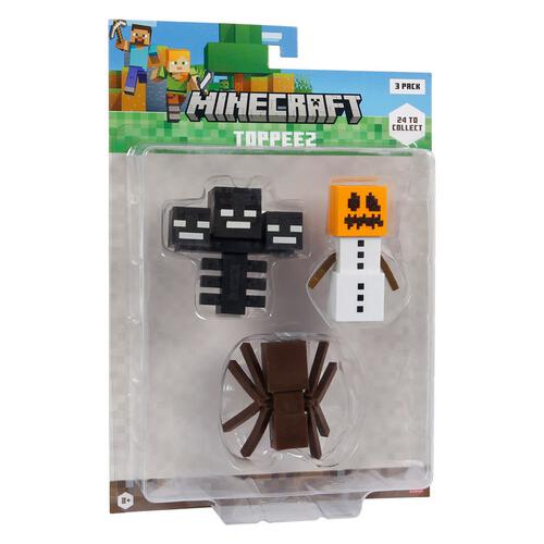 Minecraft 3D Toppeez 3 pack blister - Assorted