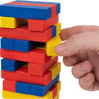 Cardinal Classics 48Pcs Rainbow Wooden Jumbling Tower