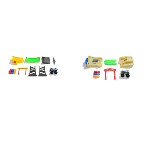 Monster Jam 1:72 Mini Playset (Megalodon & Grave Digger) - Assorted