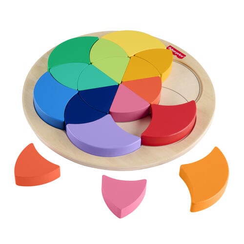 Fisher Price Wood Color Wheel Puzzle