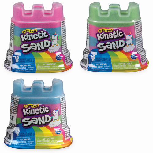 Kinetic Sand Rainbow Unicorn Castle