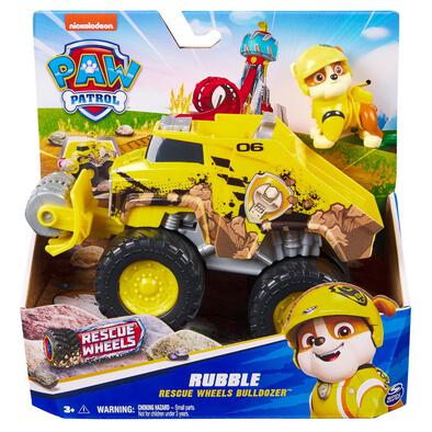 Paw Patrol Theme Vehicle Rescue Wheels Rubble's Bulldozer