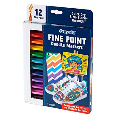 Crayola 12Ct Finepoint Doodle Marker