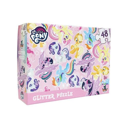 Y Wow Brands My Little Pony 48Pcs Glitter Puzzle