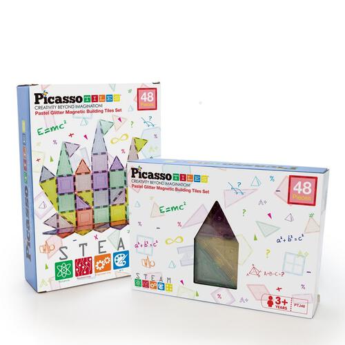 Picasso Tiles 48pcs Magnetic Tiles in Blister