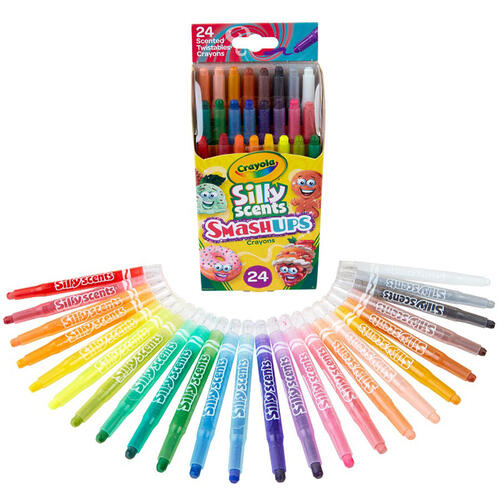 Crayola 24 Ct Silly Scents Smashups Twistables Crayons