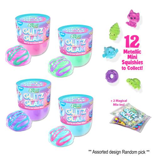 Slimy Glitzn Glam with Dome Topper - Assorted Color Slime