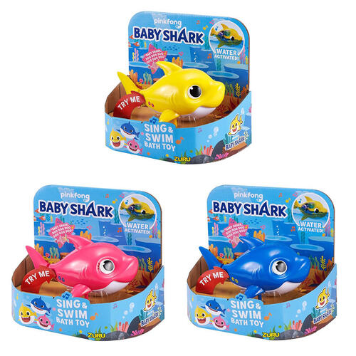 Pinkfong Baby Shark Sing and Swim Bath Toy - Assorted
