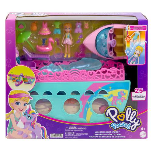 Polly Pocket Unicorn Dream Cruise Playset