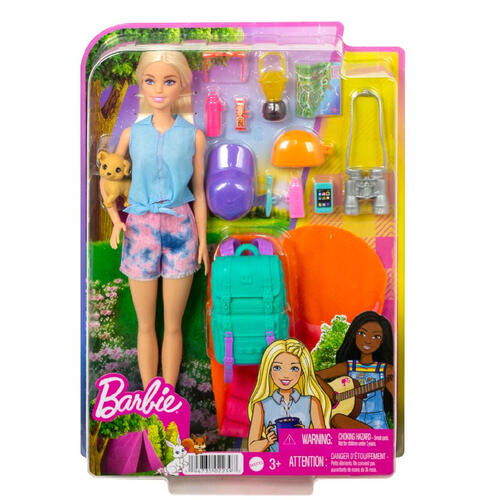 Barbie Camping Doll & Accessories (Blonde)