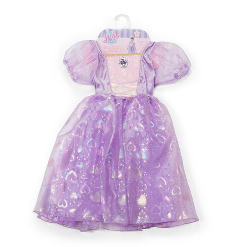Just Be Little Princess Perfect Puple Glitter Dress Up 
