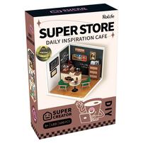 Robotime Rolife Super Store Plastic DIY Miniature Daily Inspiration Café