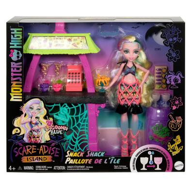 Monster High Scare-Adise Island Snack Bar Playset With Doll 