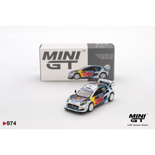 Mini GT Ford Puma Rally1 #13 M-Sport Ford WRT 2024 Rally Monte Carlo