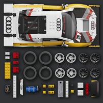 Mattel Brick Shop Hot Wheels Elite Series Audi R8