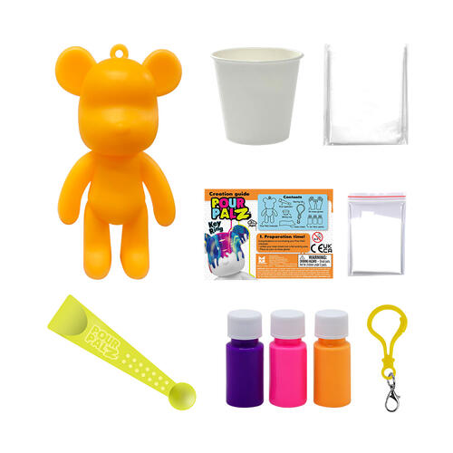 Pour PalZ Paint Mini Bear Keyring - Assorted (1 Pc)