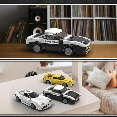 CaDA Initial D Takumi Fujiwara Toyota AE86 Trueno Brick DIY 1:24 