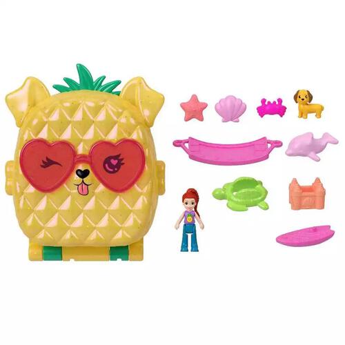 Polly Pocket Pineapple Puppy Beach Compact