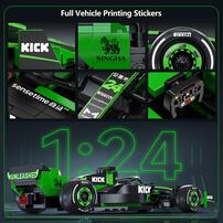 CaDA Kick Sauber F1 Team C44 Racing Car Brick DIY 1:24 Scale Vehicles Set