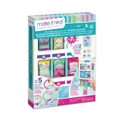 Make It Real Snackers Bracelet Kit Vending Machine