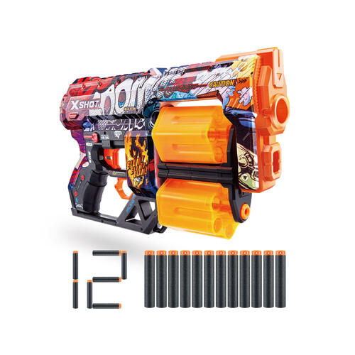 X- Shot Skins-Dread (12 darts) Color - Assorted