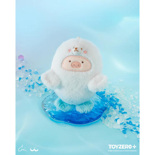 Lulu The Piggy Ocean Series Baby Seal Plush Keychain