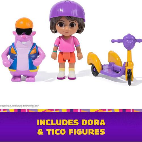 Dora Adventure Pack With 2 Figure And Accessories M02 - Assorted