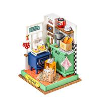 Robotime Rolife DIY Wooden Miniature Dollhouse Afternoon Baking Time