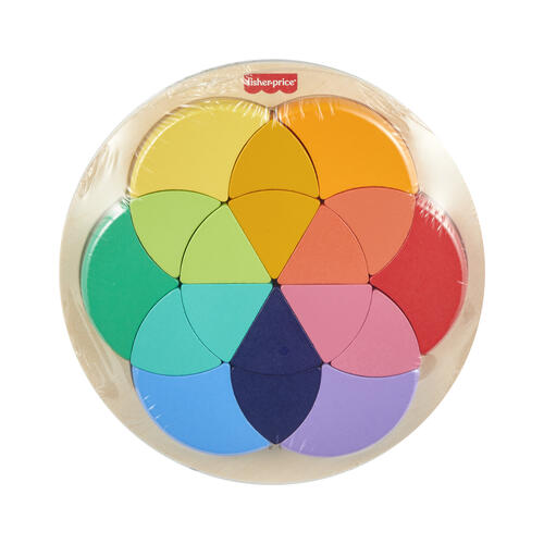Fisher Price Wood Color Wheel Puzzle