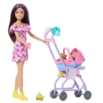 Barbie Skipper Babysitters + Charms Stroller