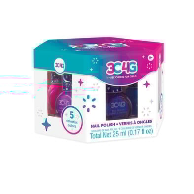 3C4G Celestial 5 Packs Nail Polish Hexagon