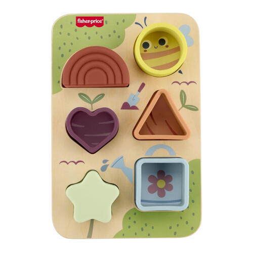 Fisher Price Wood 6 Pcs Silicone Puzzle