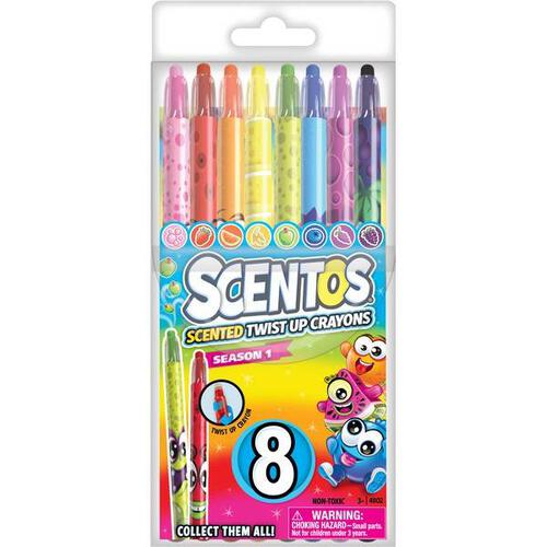 8Ct Scentos Scented Twistdable Crayons