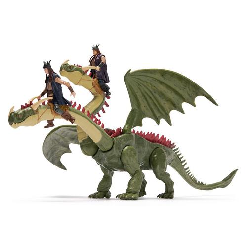 How to Train Your Dragon Zippleback with Twins Figure