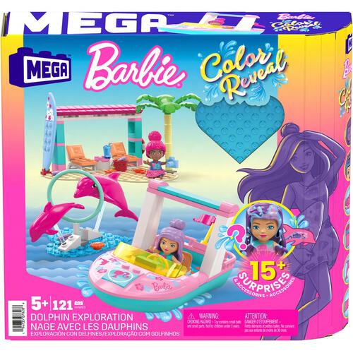 MEGA Barbie Color Dolphin Reveal 