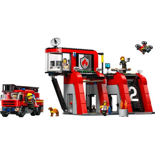 LEGO City Fire Station with Fire Engine 60414