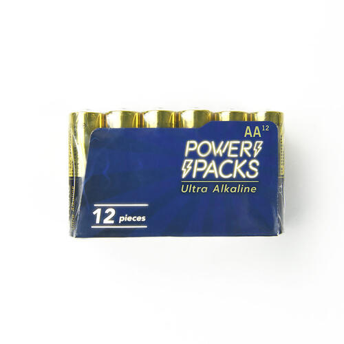 Power Packs Ultra Alkaline AA Battery 12 Pieces
