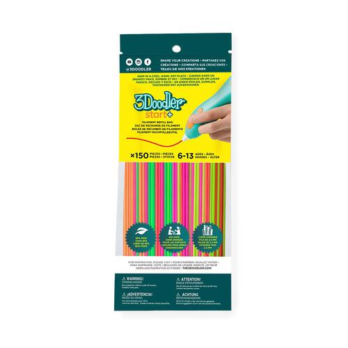 3Doodler Start+ 3D Printing Pen Filament Refill Bag