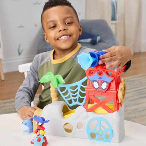 Marvel Spidey and his Amazing Friends Toys Water-Webs Spidey Island