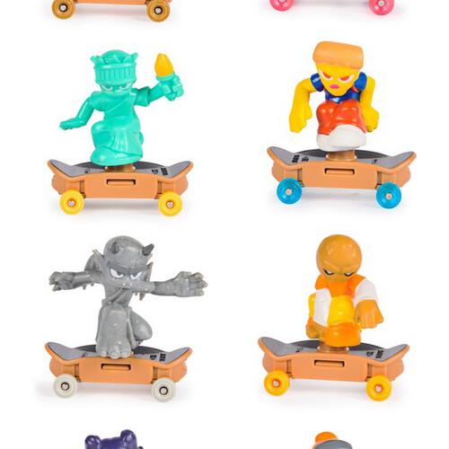 Teck Deck Free Riders Collectible Mini Skateboard Figure M01- Assorted