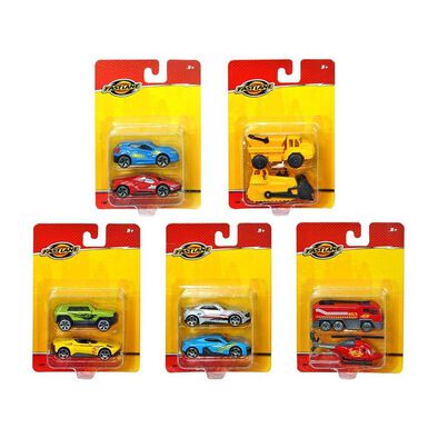 Fast Lane 2 Pack Diecast Vehicles - Assorted